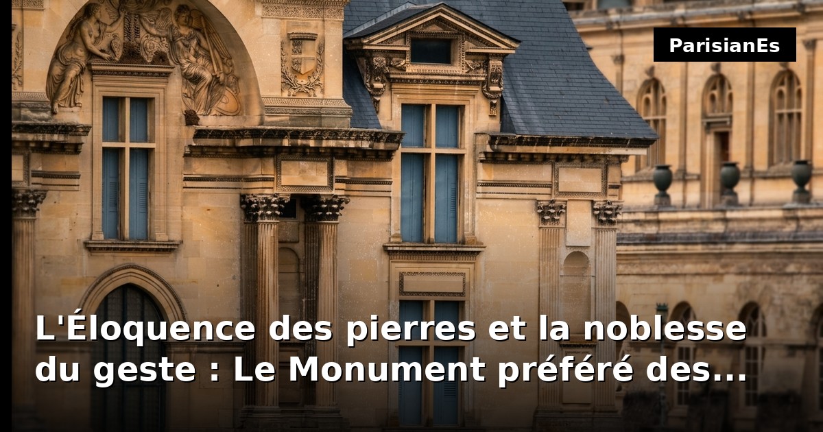 L'Éloquence des pierres et la noblesse du geste : Le Monument préféré des Français, un héritage intemporel