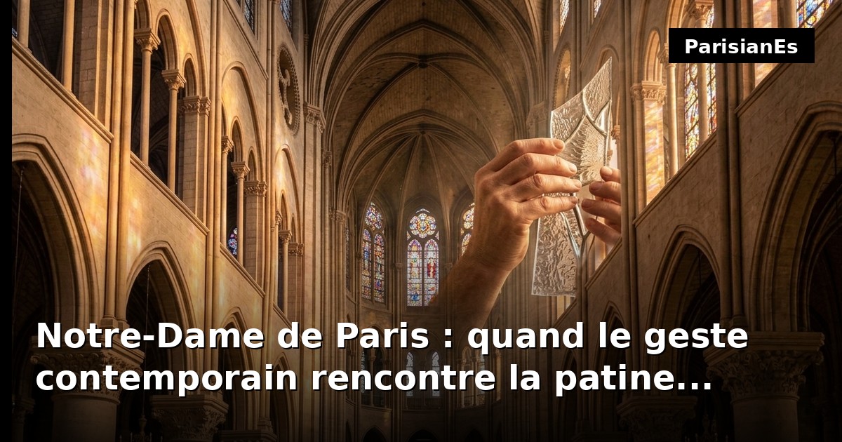 Notre-Dame de Paris : quand le geste contemporain rencontre la patine millénaire