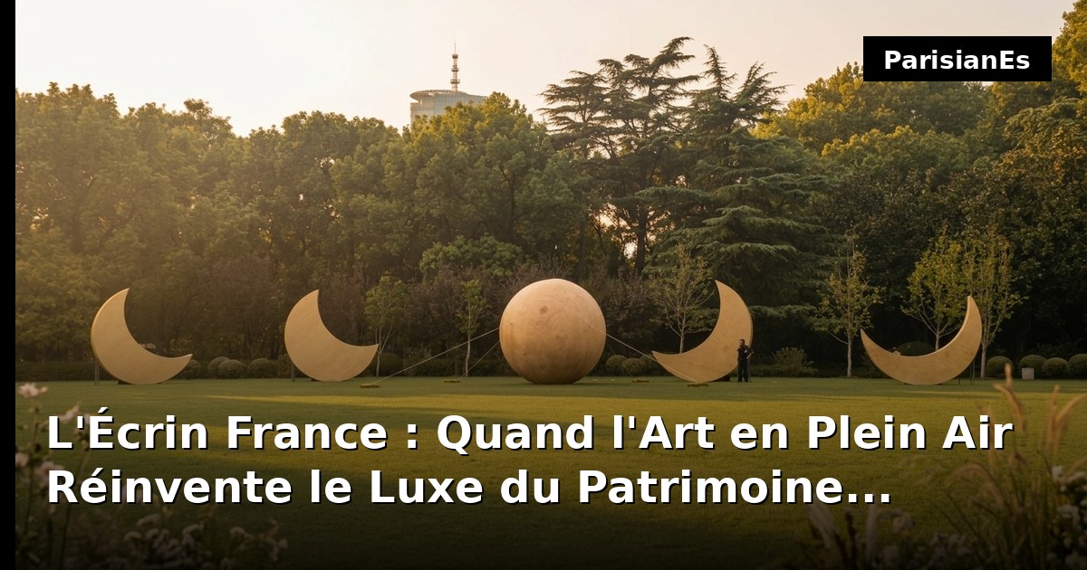 L'Écrin France : Quand l'Art en Plein Air Réinvente le Luxe du Patrimoine Éphémère