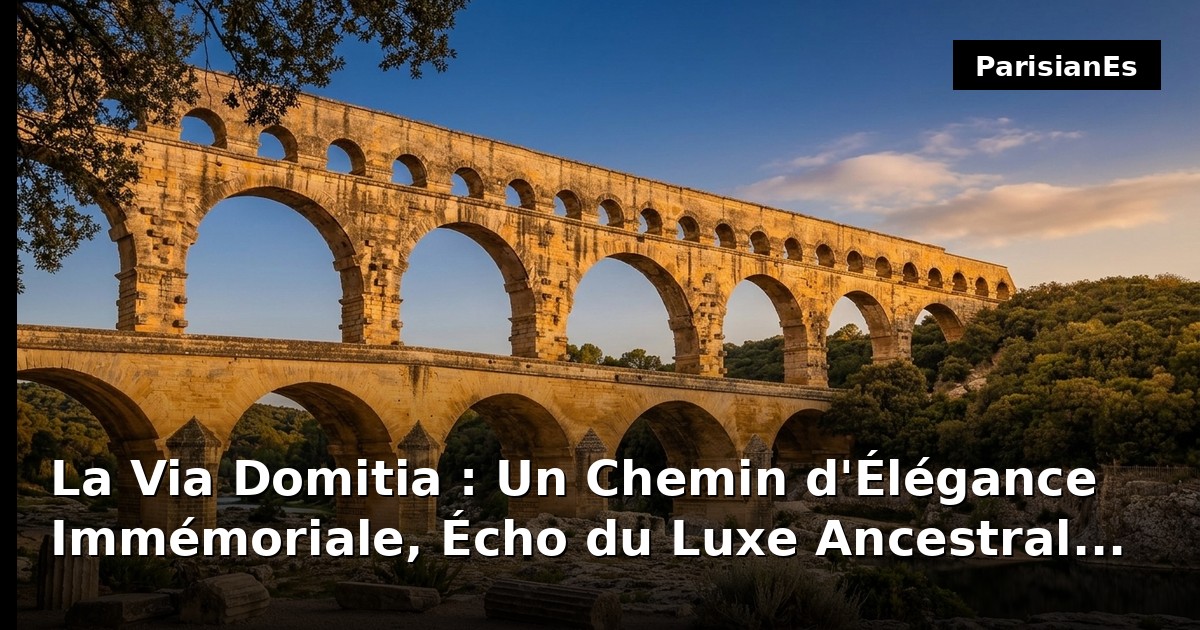 La Via Domitia : Un Chemin d'Élégance Immémoriale, Écho du Luxe Ancestral