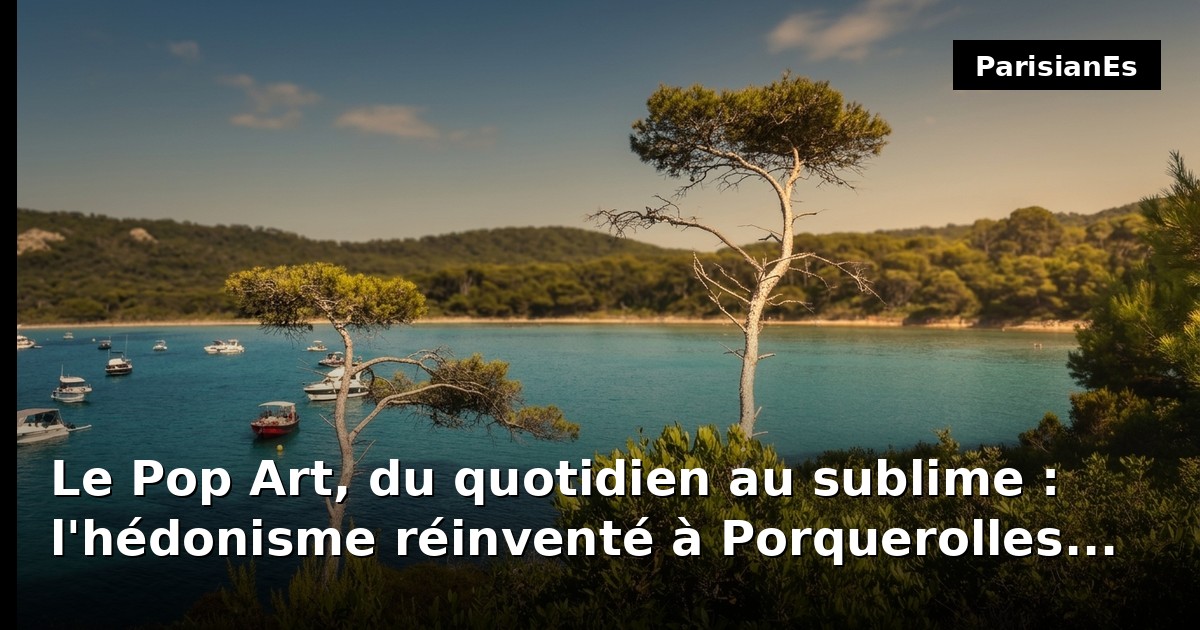 Le Pop Art, du quotidien au sublime : l'hédonisme réinventé à Porquerolles