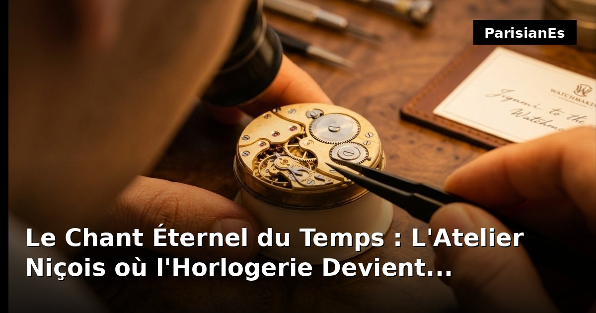 Le Chant Éternel du Temps : L'Atelier Niçois où l'Horlogerie Devient Légende