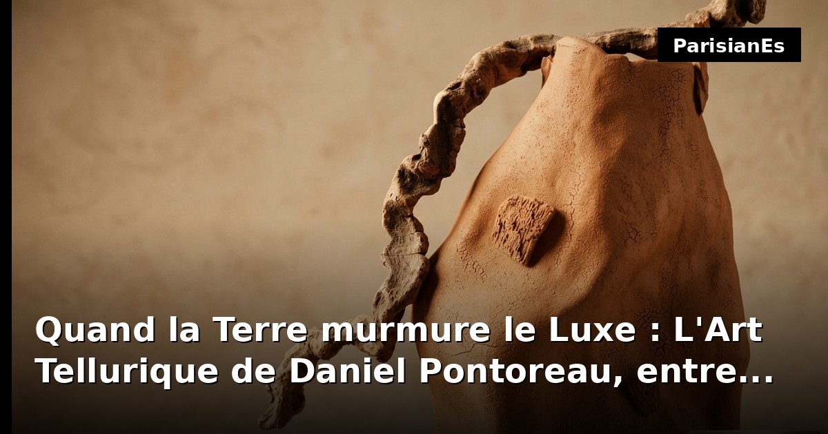 Quand la Terre murmure le Luxe : L'Art Tellurique de Daniel Pontoreau, entre Geste Ancestral et Géologie Imaginaire