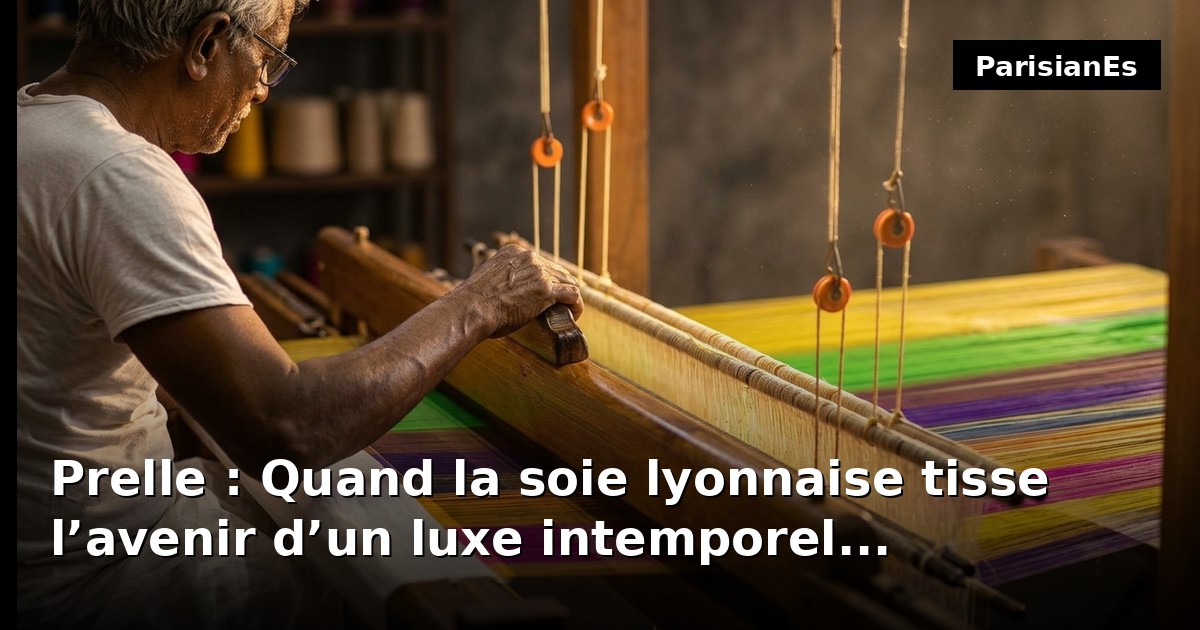 Prelle : Quand la soie lyonnaise tisse l’avenir d’un luxe intemporel