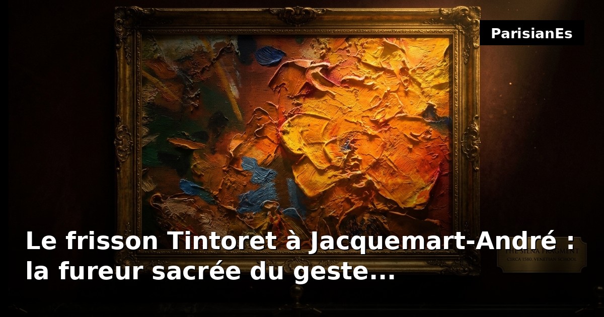 Le frisson Tintoret à Jacquemart-André : la fureur sacrée du geste