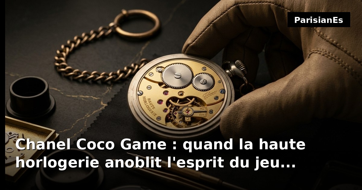 Chanel Coco Game : quand la haute horlogerie anoblit l'esprit du jeu
