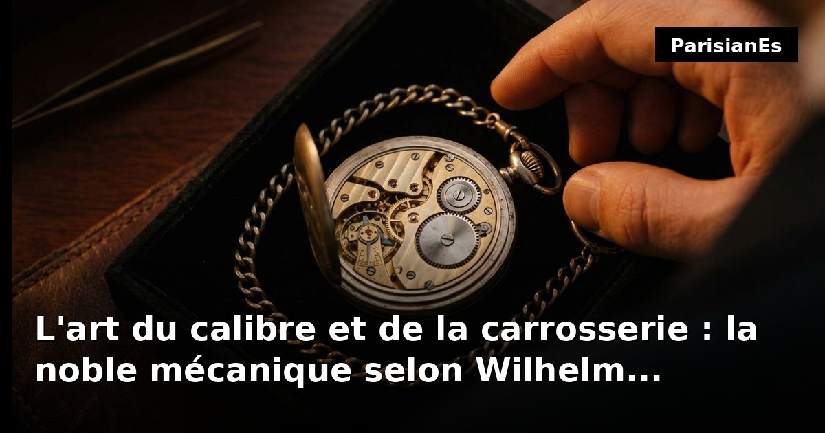 L'art du calibre et de la carrosserie : la noble mécanique selon Wilhelm Schmid