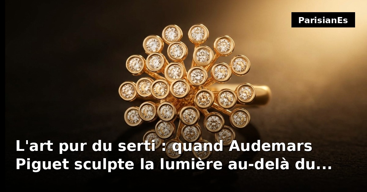 L'art pur du serti : quand Audemars Piguet sculpte la lumière au-delà du temps